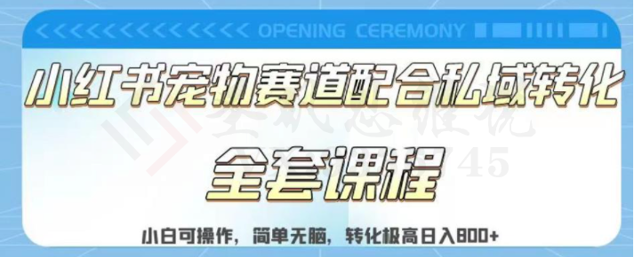 实测日入800的项目小红书宠物赛道配合私域转化玩法，适合新手小白操作，简单无脑【揭秘】-圣矾创业博客