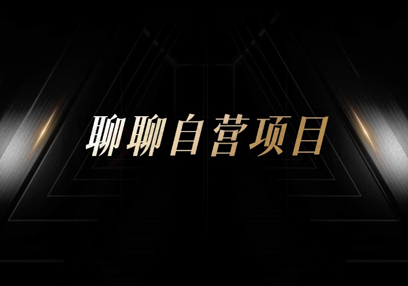 聊聊自营项目-圣矾创业博客